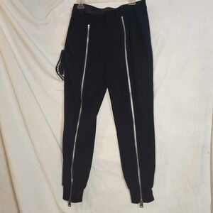 NWT TACKMA Double Zipper 90s Y2K Cyber Goth Punk Bondage Jogger Pants Size 32